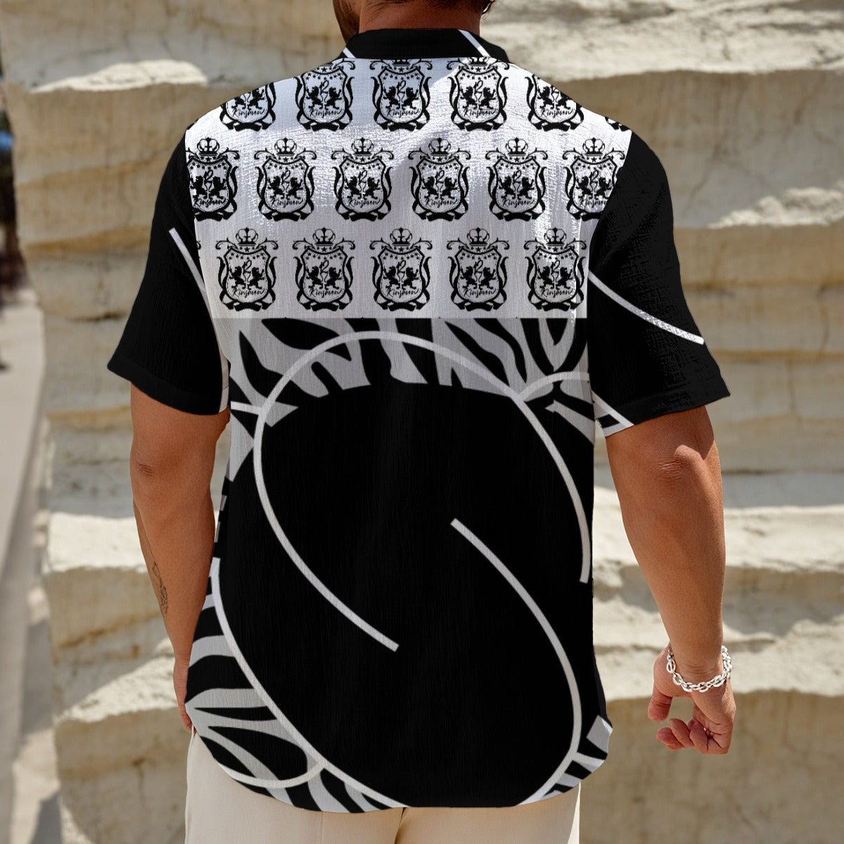 12K Nwa Henley Polo Shirt