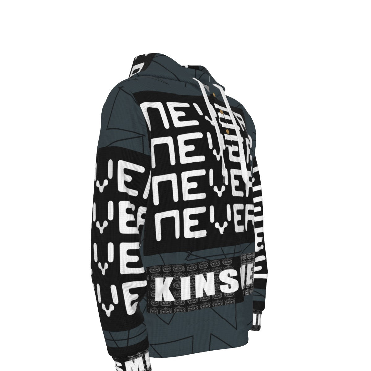 12K Never Men's Half Button Hoodie
