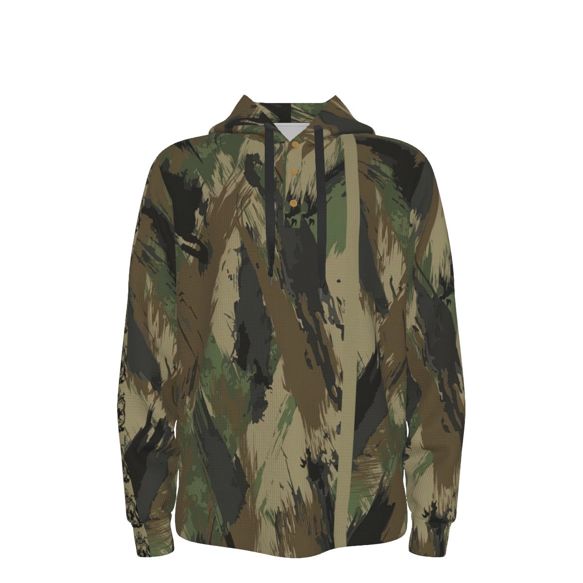 12K Camo Men's Half Button Hoodie