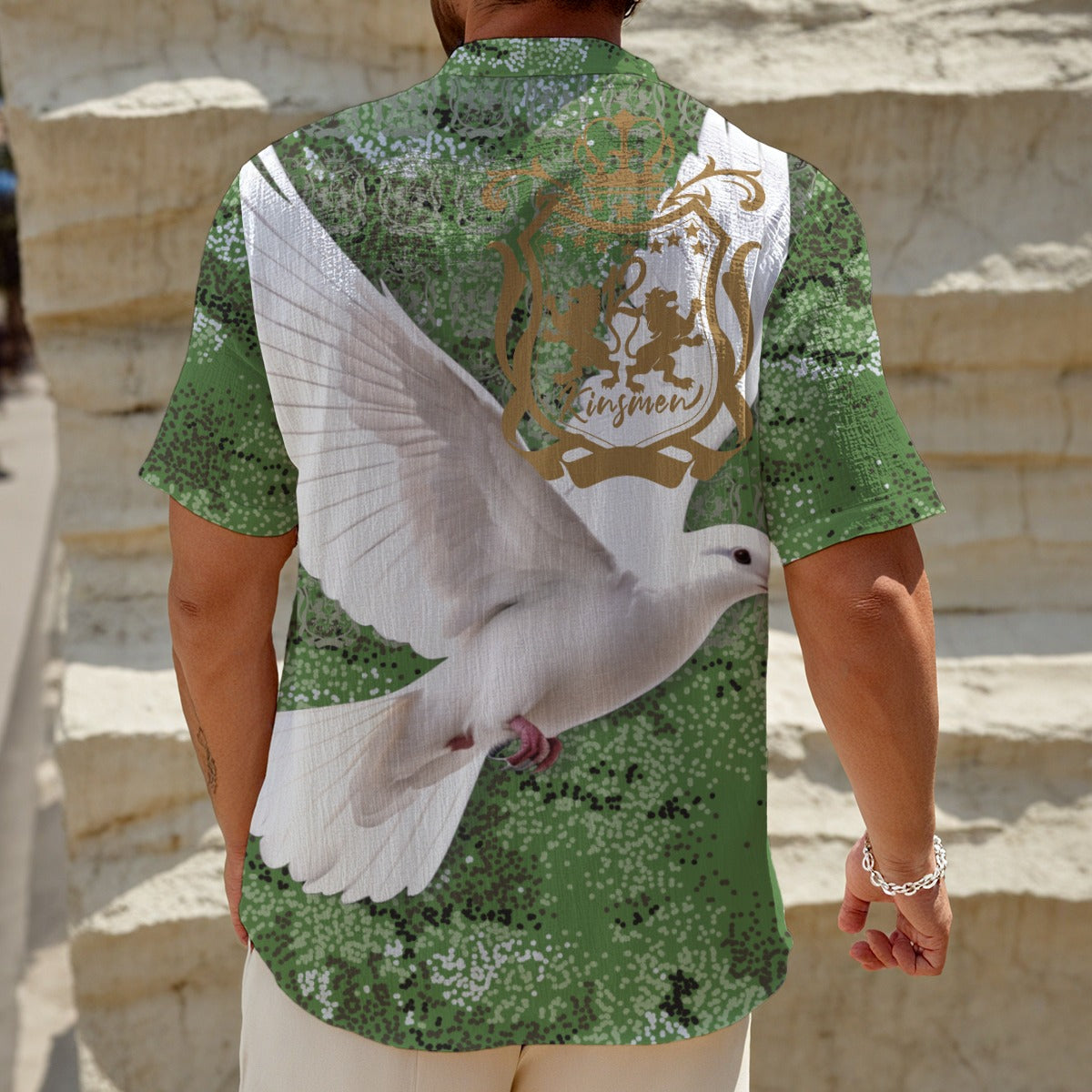 12K Peace Henley Polo Shirt