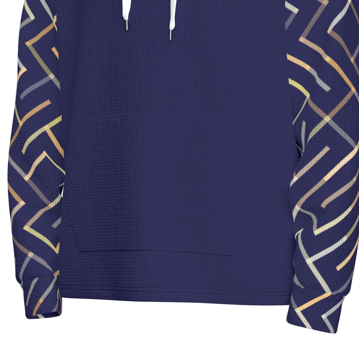12k Navy Men's Half Button Hoodie