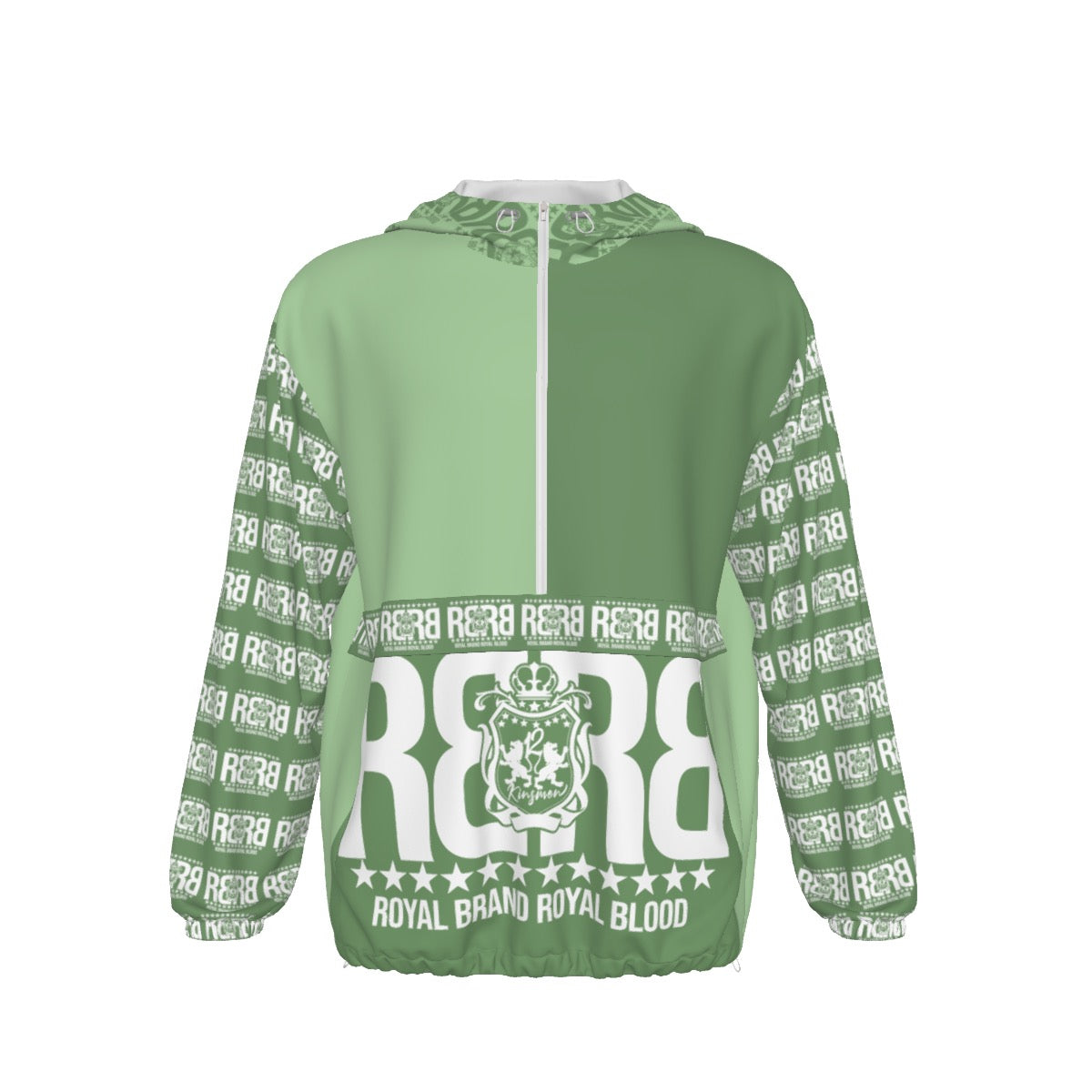 RB Women Green Pullover Jacket/ Zipper Closure