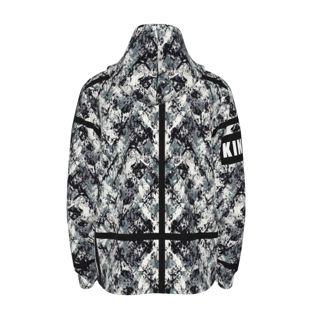 12K Gray Camo Men's Half Button Hoodie