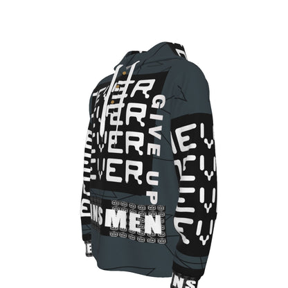 12K Never  Men's Half Button Hoodie