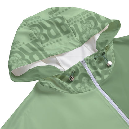 RB Women Green Pullover Jacket/ Zipper Closure