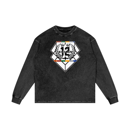 Acid Wash Oversize Long Sleeve T-Shirt